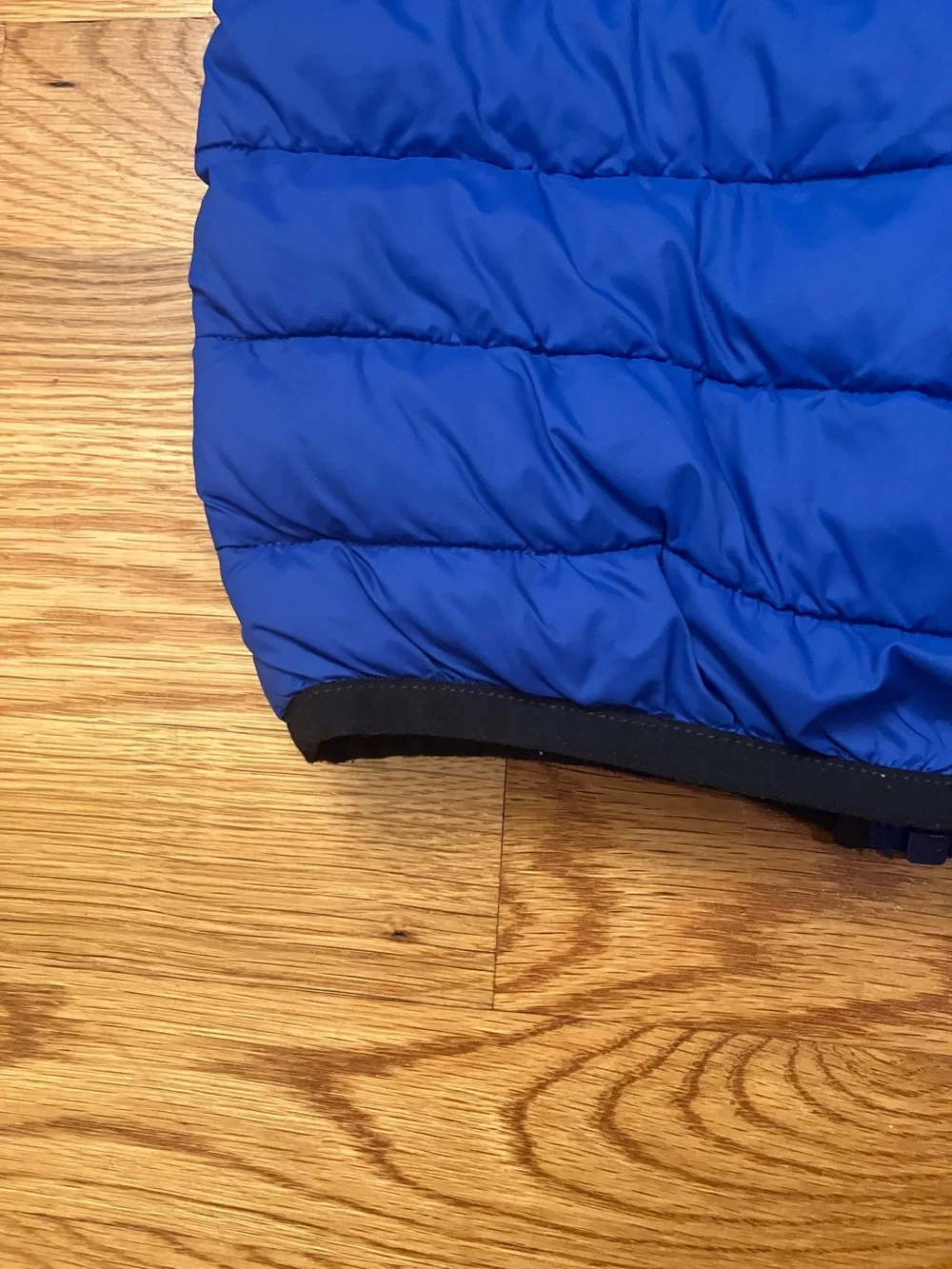 Mayoral Royal Blue Hooded Puffer Jacket with Black Hood